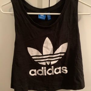 Women’s Adidas Cropped Logo Tank Top